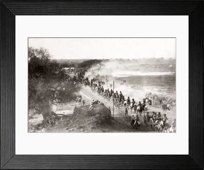 Framed Print : Baggage Train, British army Camp of Exercise, Delhi, 1886 Framed Print : Baggage Train, British army Camp of Exercise, Delhi, 1886