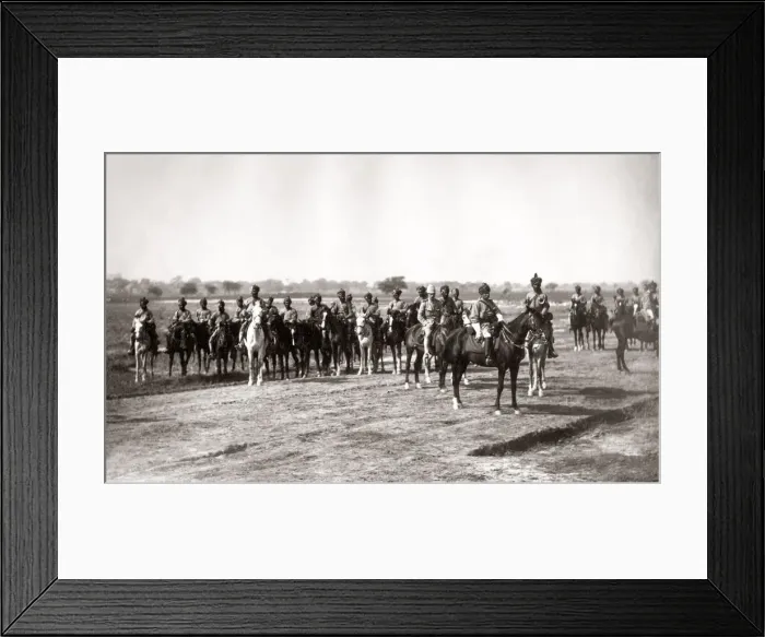 Framed Print : Native cavalry and their horses, Indian army, c. 1880 s Framed Print : Native cavalry and their horses, Indian army, c. 1880 s