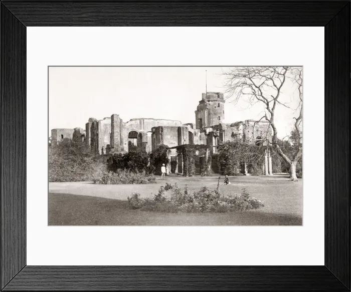 Framed Print : Ruins of the Residency, Lucknow, India, c. 1880 s Framed Print : Ruins of the Residency, Lucknow, India, c. 1880 s