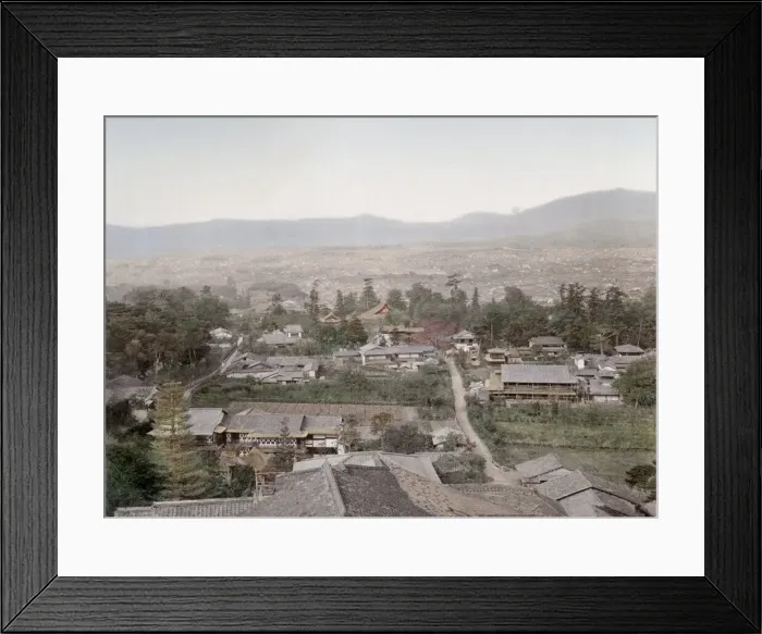 Framed Print : c. 1880s Japan - view of Kyoto Framed Print : c. 1880s Japan - view of Kyoto