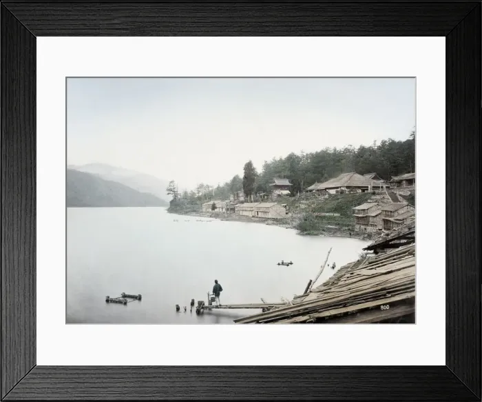 Framed Print : c. 1880s Japan - Chuzenji Lake Framed Print : c. 1880s Japan - Chuzenji Lake