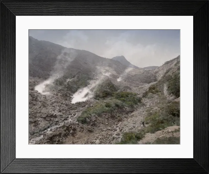 Framed Print : c. 1880s Japan - hot springs Ojigku Hakone Framed Print : c. 1880s Japan - hot springs Ojigku Hakone