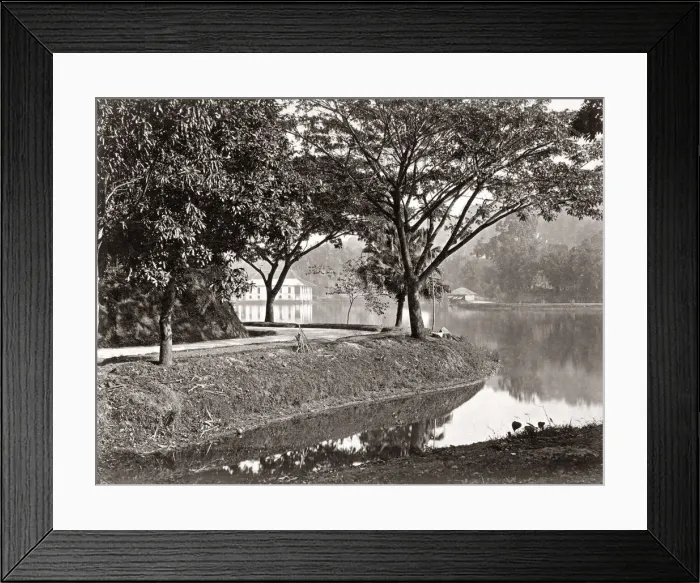 Framed Print : View on the lake at Kandy, Ceylon, (Sri Lanka) c. 1880 s Framed Print : View on the lake at Kandy, Ceylon, (Sri Lanka) c. 1880 s