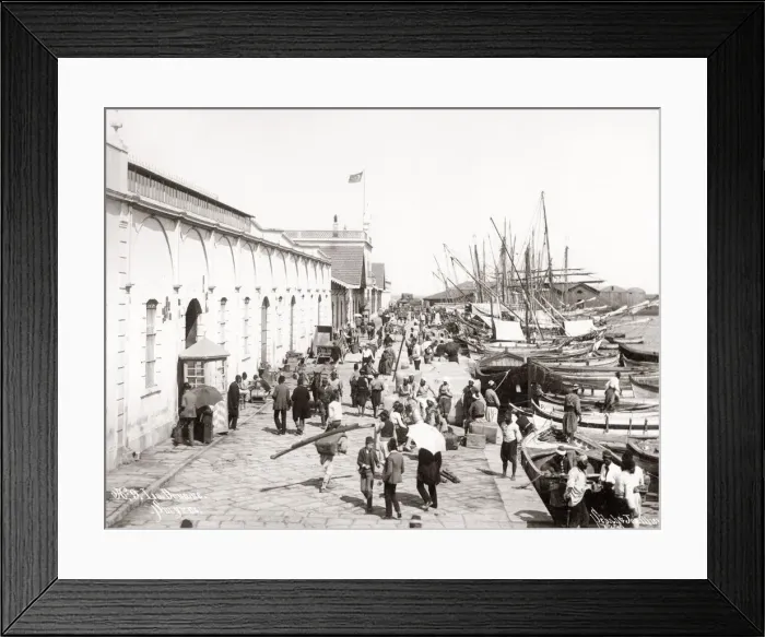 Framed Print : Waterfront, Smyrna (Izmir) Turkey, c. 1880 s Framed Print : Waterfront, Smyrna (Izmir) Turkey, c. 1880 s