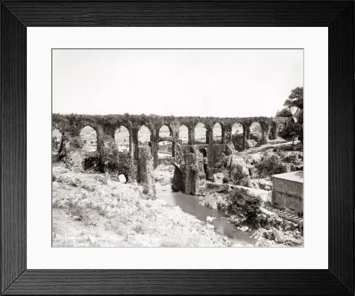 Framed Print : Ancient aqueduct at Smyrna, (Izmir) Turkey, c. 1890 Framed Print : Ancient aqueduct at Smyrna, (Izmir) Turkey, c. 1890