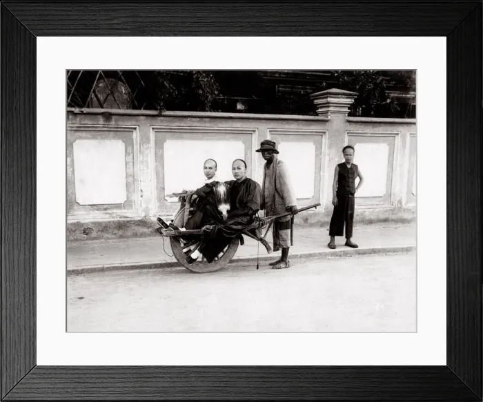 Framed Print : c. 1880 China transport by wheelbarrow Framed Print : c. 1880 China transport by wheelbarrow