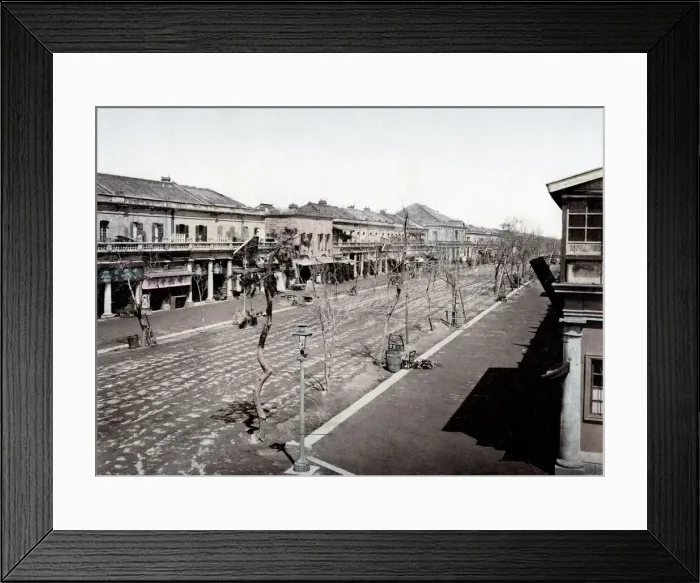Framed Print : c. 1880s Japan - main street, Ginza, Tokyo Framed Print : c. 1880s Japan - main street, Ginza, Tokyo