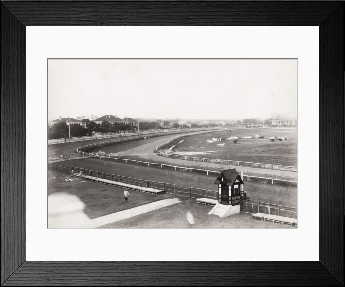 Framed Print : View of racecourse, horse racing, Shanghai, China, c. 1890 Framed Print : View of racecourse, horse racing, Shanghai, China, c. 1890