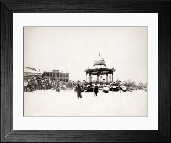 Framed Print : 1890s China - snow scene, Shanghai Framed Print : 1890s China - snow scene, Shanghai