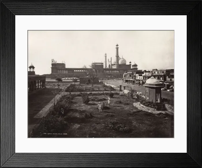 Framed Print : the Jama Masjid of Delhi, India