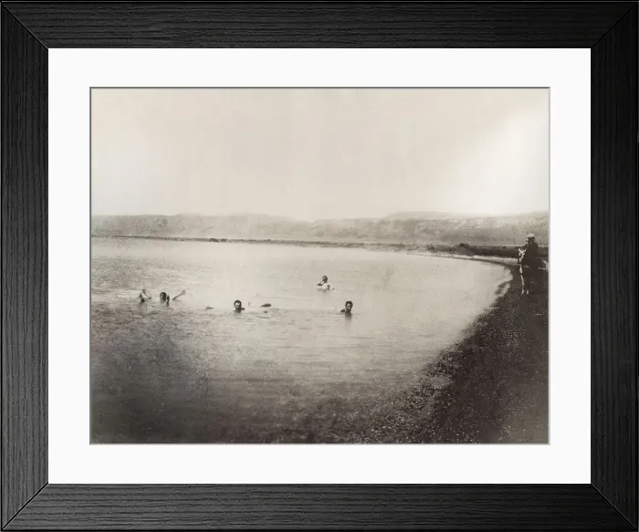 Framed Print : Bathing in the Dead Sea Framed Print : Bathing in the Dead Sea
