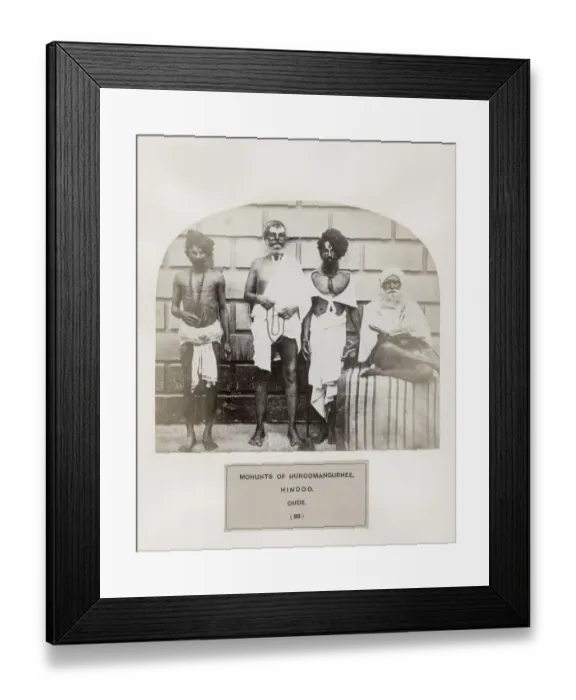 Framed Print : Mohunts of Hundoomangurhee, Hindoo, Hindu tribe, Oude Framed Print : Mohunts of Hundoomangurhee, Hindoo, Hindu tribe, Oude