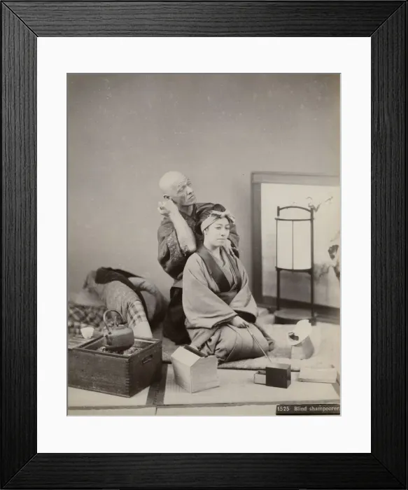 Framed Print : Blind masseur, Japan Framed Print : Blind masseur, Japan