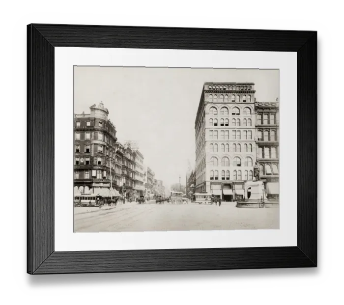 Framed Print : 14th St, Manhattan New York, west from Union Square Framed Print : 14th St, Manhattan New York, west from Union Square