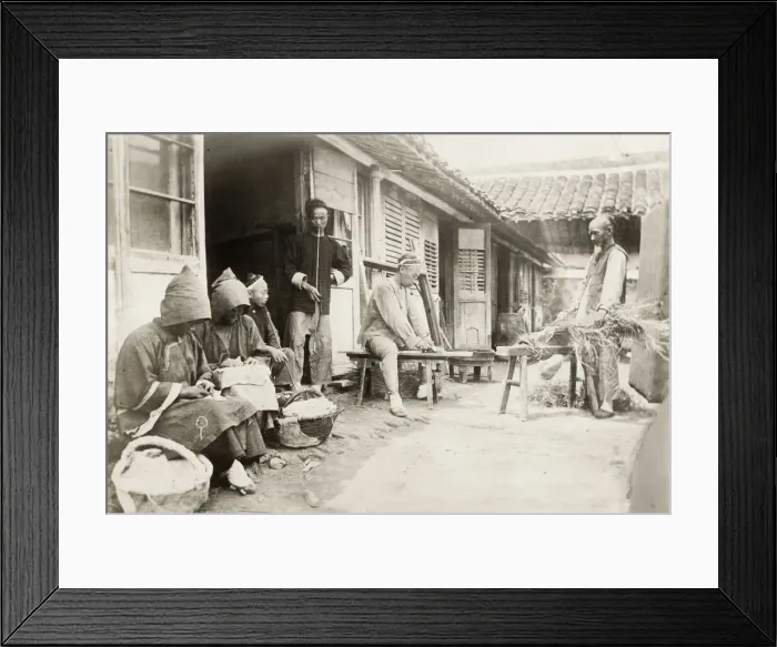 Framed Print : China - itinerant Chinese needle women seamstress Framed Print : China - itinerant Chinese needle women seamstress