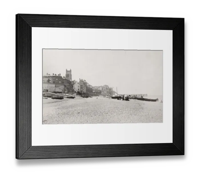 Framed Print : Beach and boats at Cromer, Norfolk Framed Print : Beach and boats at Cromer, Norfolk