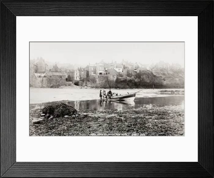 Framed Print : Children on the shore, Robin Hoods Bay, Whitby Yorkshire Framed Print : Children on the shore, Robin Hoods Bay, Whitby Yorkshire
