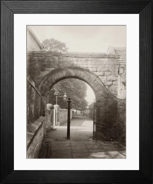 Framed Print : The churchyard gate, Hexham, Northumerland Framed Print : The churchyard gate, Hexham, Northumerland