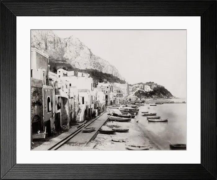 Framed Print : Marina and boats, Capri, Italy Framed Print : Marina and boats, Capri, Italy
