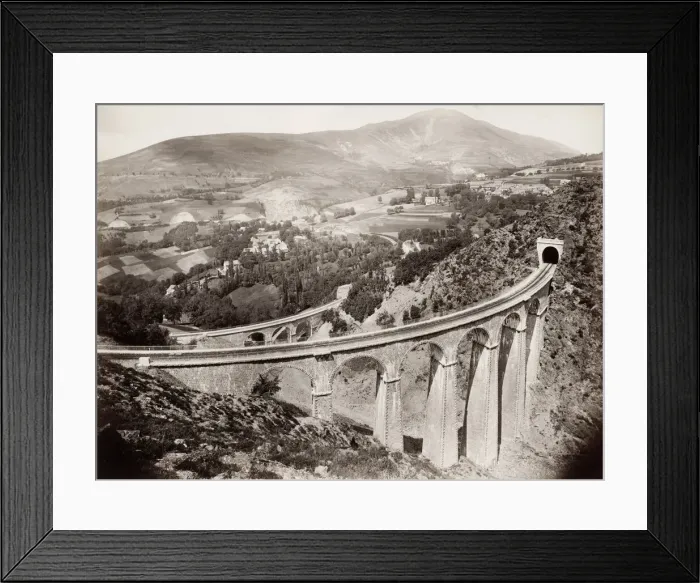 Framed Print : Railway viaduct at Loulla (Isere), France Framed Print : Railway viaduct at Loulla (Isere), France
