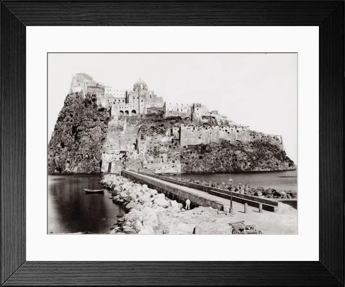Framed Print : Aragonese medieval castle next to Ischia, Naples, Italy Framed Print : Aragonese medieval castle next to Ischia, Naples, Italy