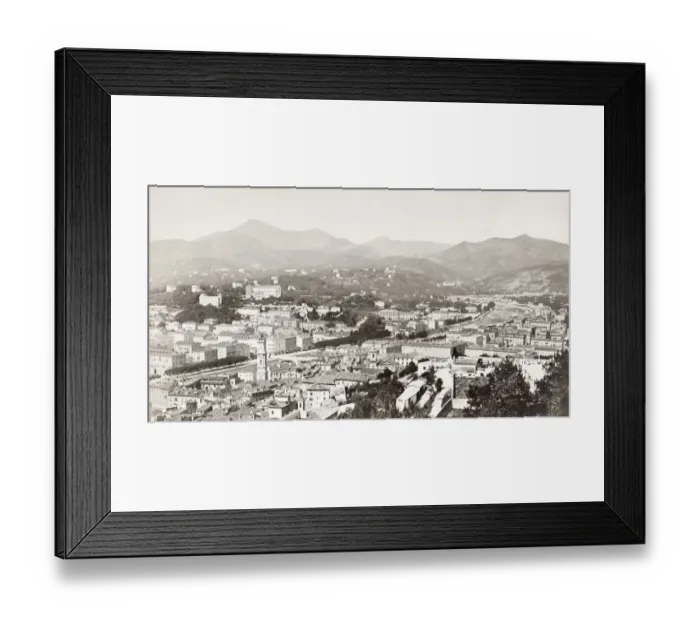 Framed Print : View of Nice, France, looking inland Framed Print : View of Nice, France, looking inland