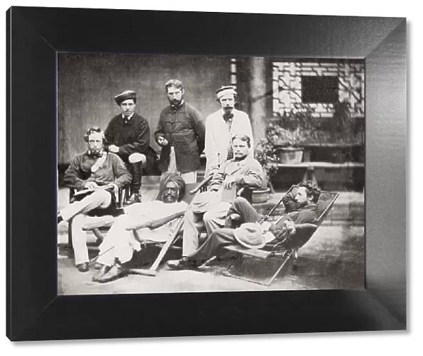 Officers of Fanes Horse, Tientsin, Tianjin, China 1861