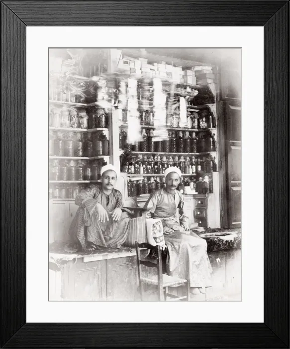 Framed Print : Perfumiers, scent sellers, perfume shop, store, Egypt Framed Print : Perfumiers, scent sellers, perfume shop, store, Egypt