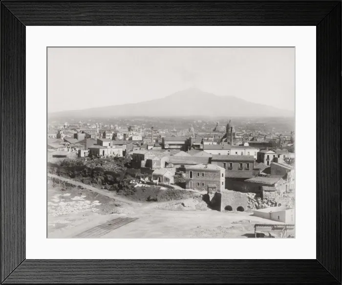 Framed Print : Catani Italy with a view of the volcano Mount Etna Framed Print : Catani Italy with a view of the volcano Mount Etna