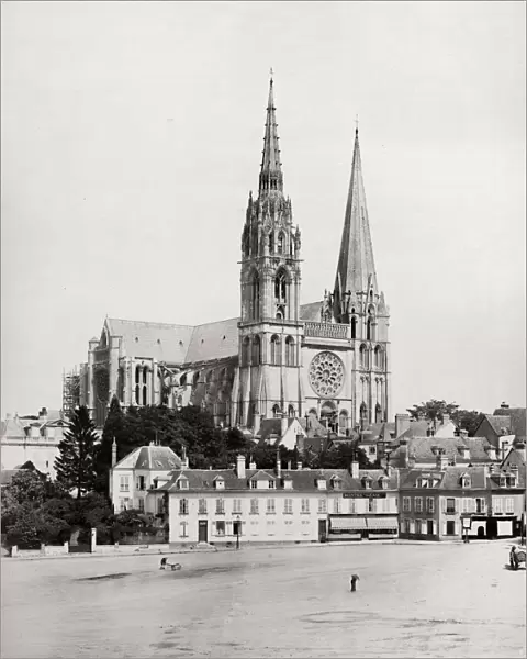 Chartres Cathedral, France, the spires