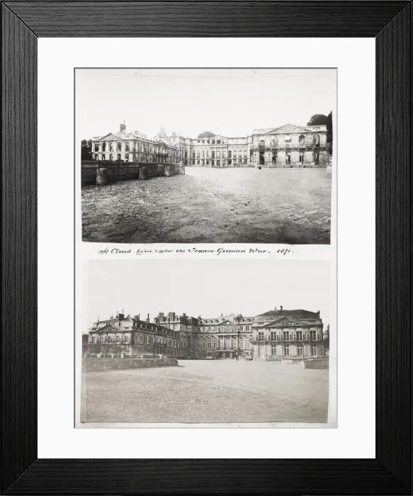 Framed Print : Ruins of the Palace of St Cloud, Franco-Prussian War, 1871 Framed Print : Ruins of the Palace of St Cloud, Franco-Prussian War, 1871