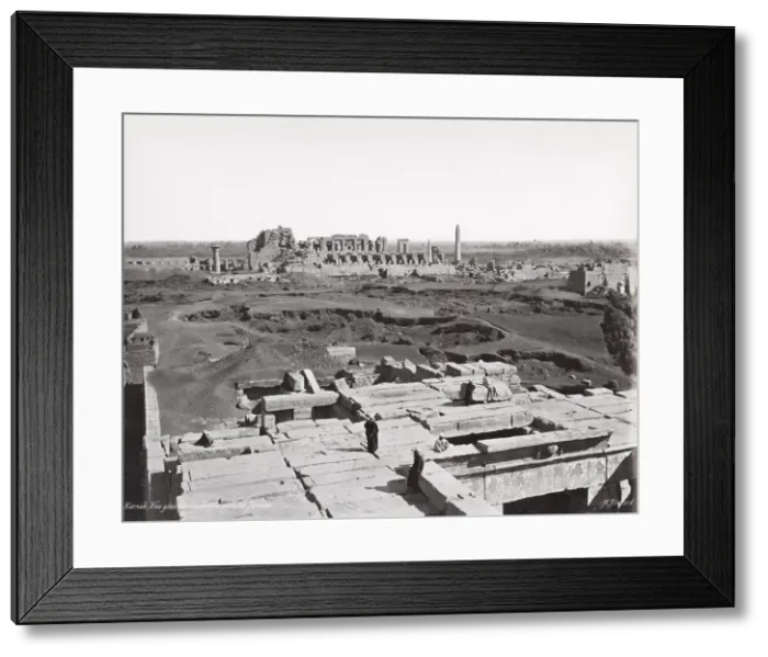 Framed Print : General view of the temple, Karnak, Egypt Framed Print : General view of the temple, Karnak, Egypt