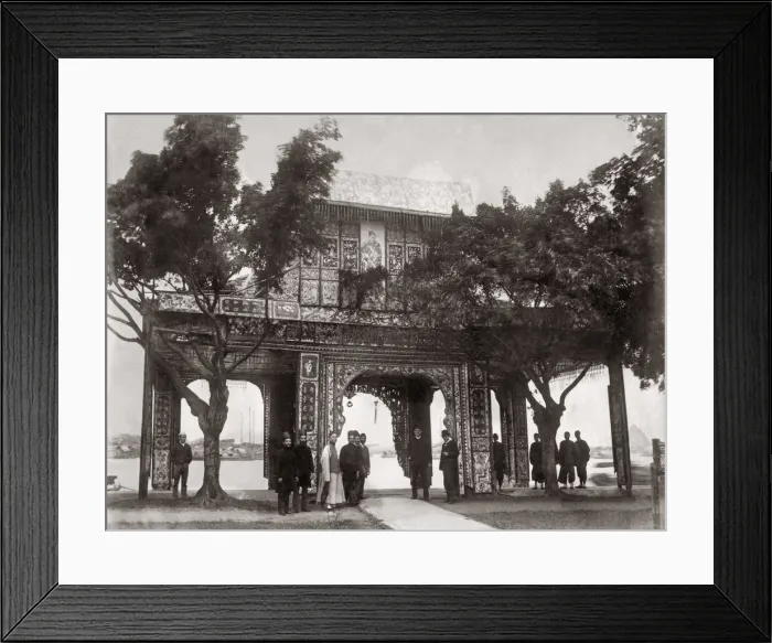 Framed Print : Ceremonial Arch, Canton, China, c. 1890 s Framed Print : Ceremonial Arch, Canton, China, c. 1890 s