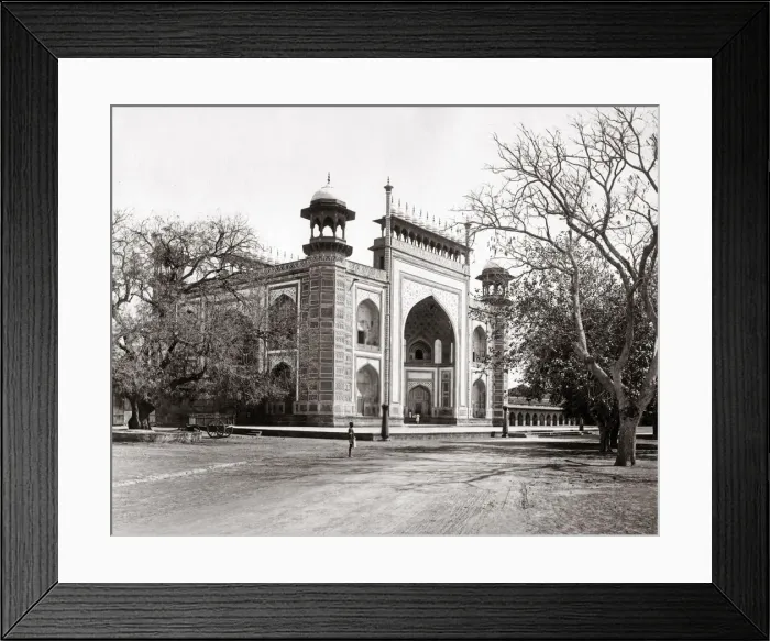 Framed Print : Gateway to the Taj Mahal, Agra, India c. 1870 s Framed Print : Gateway to the Taj Mahal, Agra, India c. 1870 s