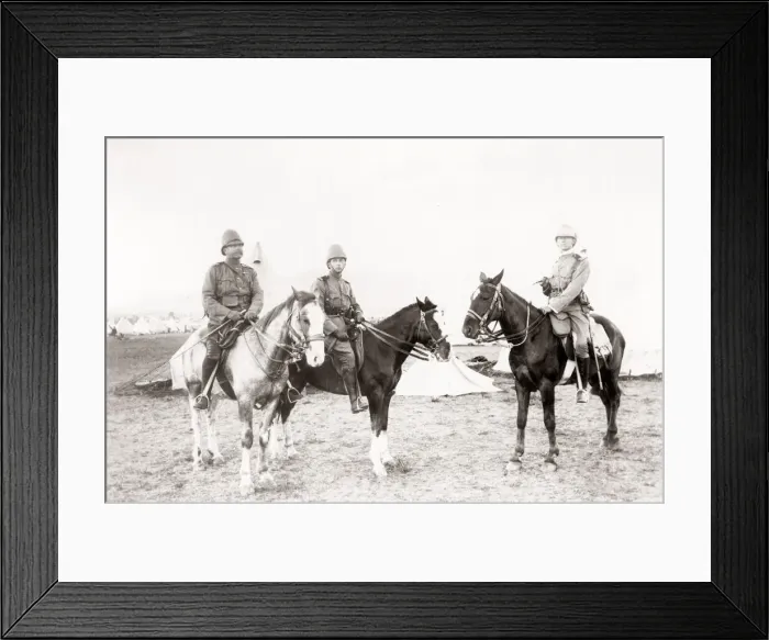 Framed Print : 1880s India - mounted British army officers Framed Print : 1880s India - mounted British army officers