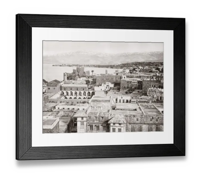 Framed Print : 1880s - view of Beirut Lebanon Framed Print : 1880s - view of Beirut Lebanon