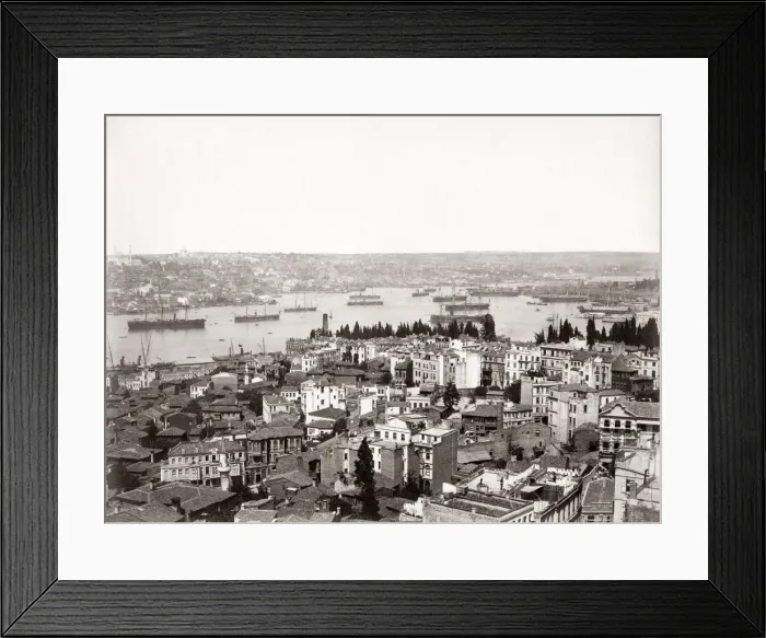 Framed Print : Across Bosphorous, Constantinople, Istanbul, Turkey, c. 1880 s Framed Print : Across Bosphorous, Constantinople, Istanbul, Turkey, c. 1880 s
