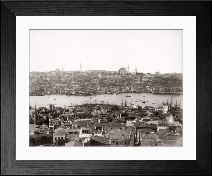 Framed Print : Across Bosphorous, Constantinople, Istanbul, Turkey, c. 1890 Framed Print : Across Bosphorous, Constantinople, Istanbul, Turkey, c. 1890