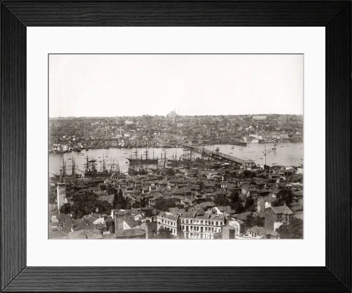 Framed Print : Across Bosphorous, Constantinople, Istanbul, Turkey, c. 1880 s Framed Print : Across Bosphorous, Constantinople, Istanbul, Turkey, c. 1880 s