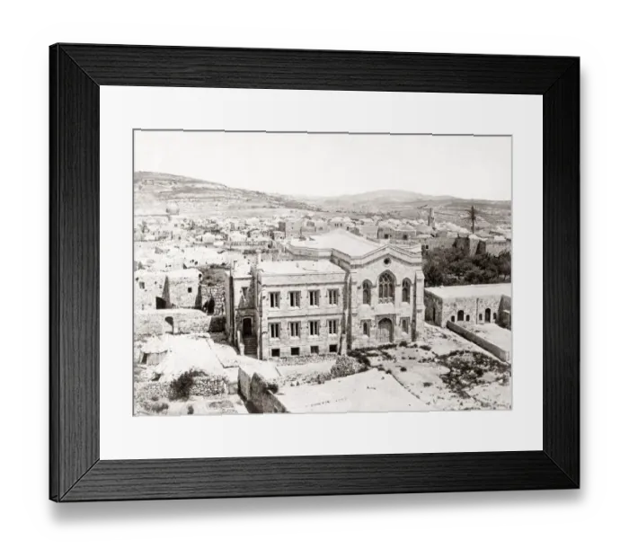 Framed Print : English church, Jerusalem, 1857 Framed Print : English church, Jerusalem, 1857