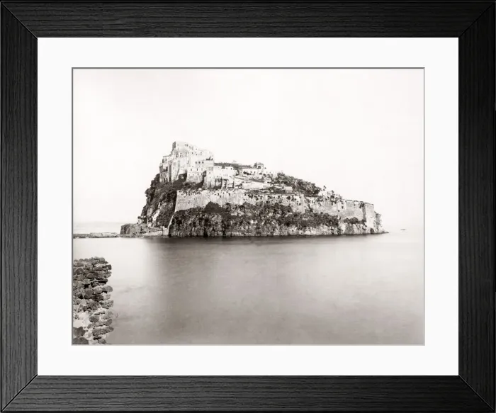Framed Print : Aragonese Castle, Ischia, Naples, 1880 s Framed Print : Aragonese Castle, Ischia, Naples, 1880 s