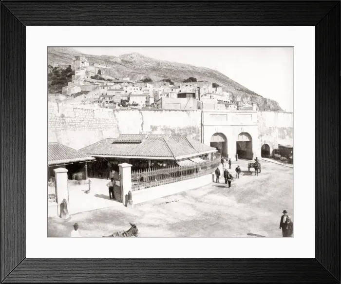 Framed Print : City gateway, Rock of Gibraltar, c. 1880 s Framed Print : City gateway, Rock of Gibraltar, c. 1880 s
