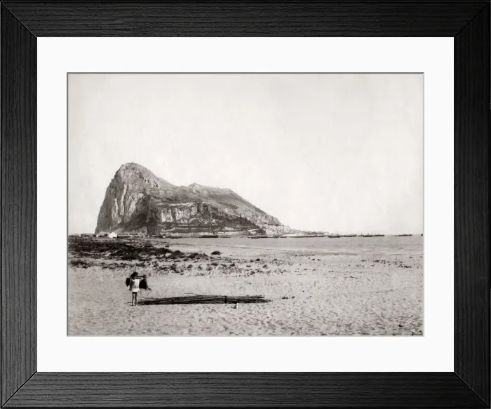 Framed Print : Rock of Gibraltar, c. 1880 s Framed Print : Rock of Gibraltar, c. 1880 s