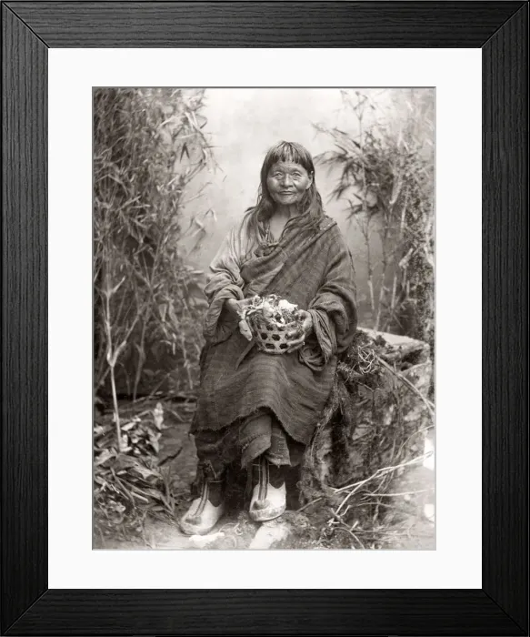 Framed Print : Beggar woman from Ghoom, India, c. 1880 Framed Print : Beggar woman from Ghoom, India, c. 1880