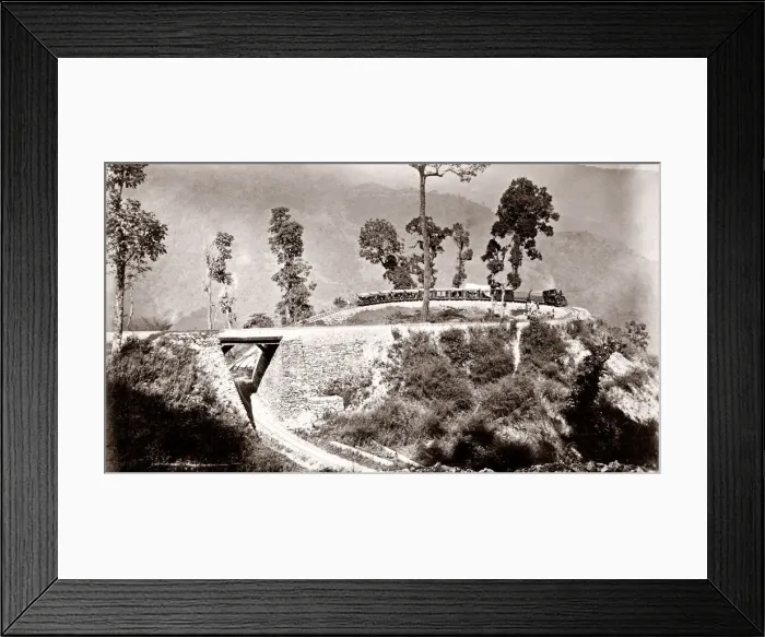 Framed Print : Loop on the Darjeeling railway, India, c. 1880 s Framed Print : Loop on the Darjeeling railway, India, c. 1880 s
