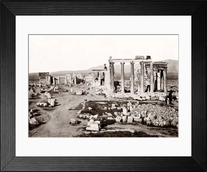 Framed Print : Columns and ruins, Acropolis, Athens, Greece, c, 1880 s Framed Print : Columns and ruins, Acropolis, Athens, Greece, c, 1880 s
