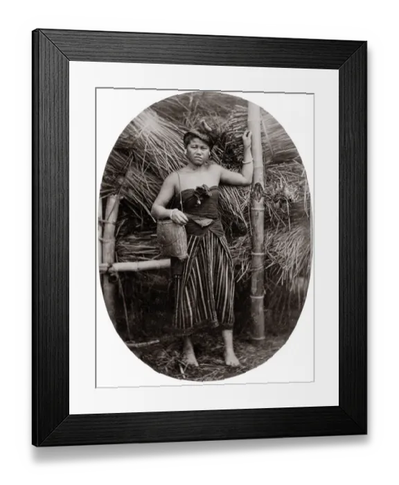 Framed Print : c. 1880 South East Asia - country woman Siam Thailand Framed Print : c. 1880 South East Asia - country woman Siam Thailand