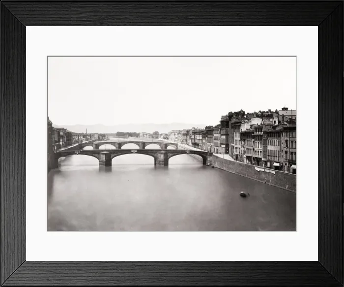 Framed Print : Panoramic view, Ponte Vecchio, River Arno, Florence, Italy Framed Print : Panoramic view, Ponte Vecchio, River Arno, Florence, Italy