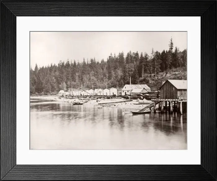 Framed Print : Village Alert Bay Cormorant Island, British Columbia, Canada Framed Print : Village Alert Bay Cormorant Island, British Columbia, Canada
