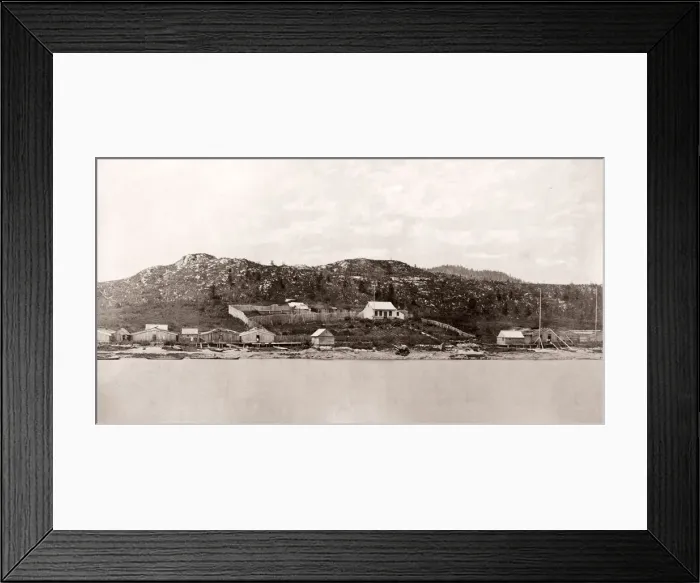 Framed Print : c. 1880s North America Bella Bella, British Columbia, Canada Framed Print : c. 1880s North America Bella Bella, British Columbia, Canada